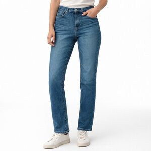 Everlane High Rise Straight Leg Jeans Medium Wash 29 Regular
